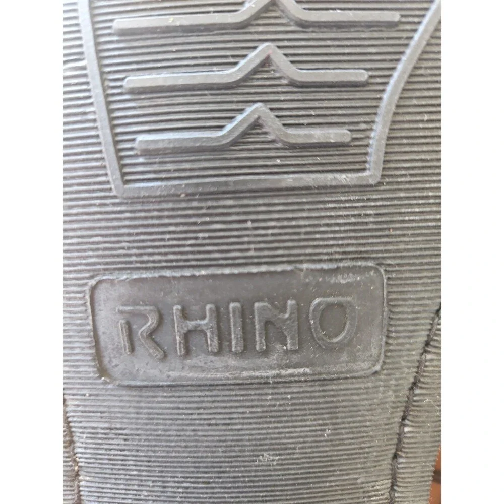 Rhino Brown Slip On Boots Leather  Work Steel Toe Western Boots Sz 8.5 NEW